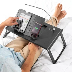 Laptop and Tablet Tray with Built-In Charger by Sharper Image