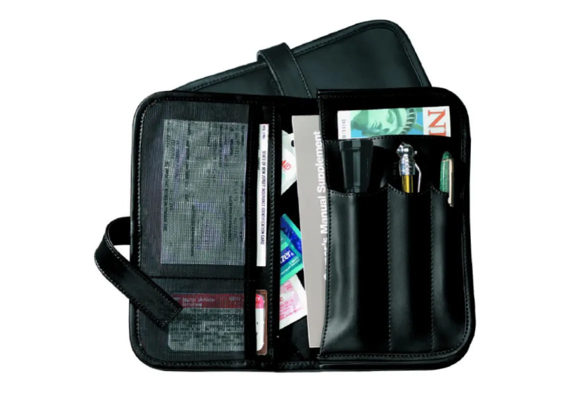 Leather Glove Box Organizer