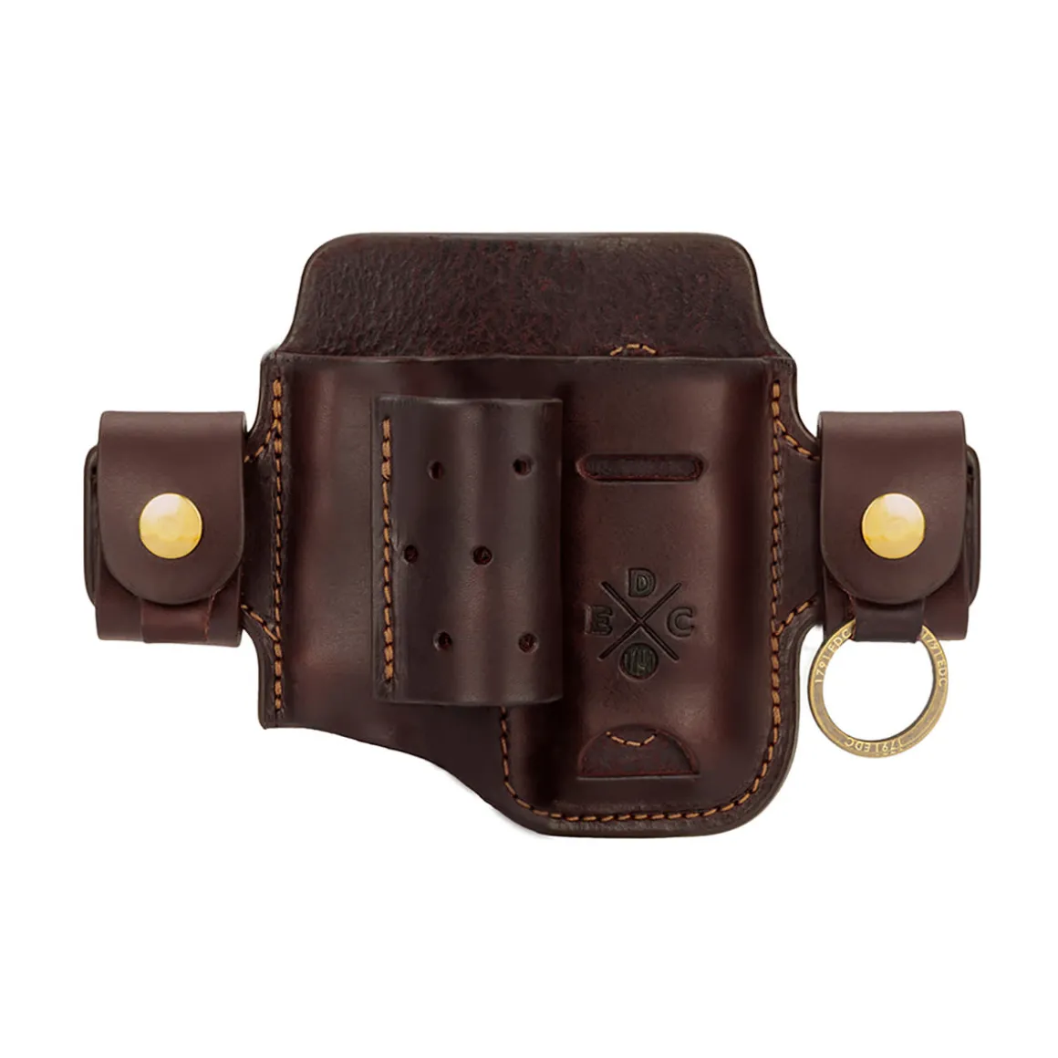 Leather Multitool Action Snap Belt Sheath