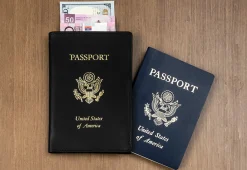 Leather RFID Passport Holder