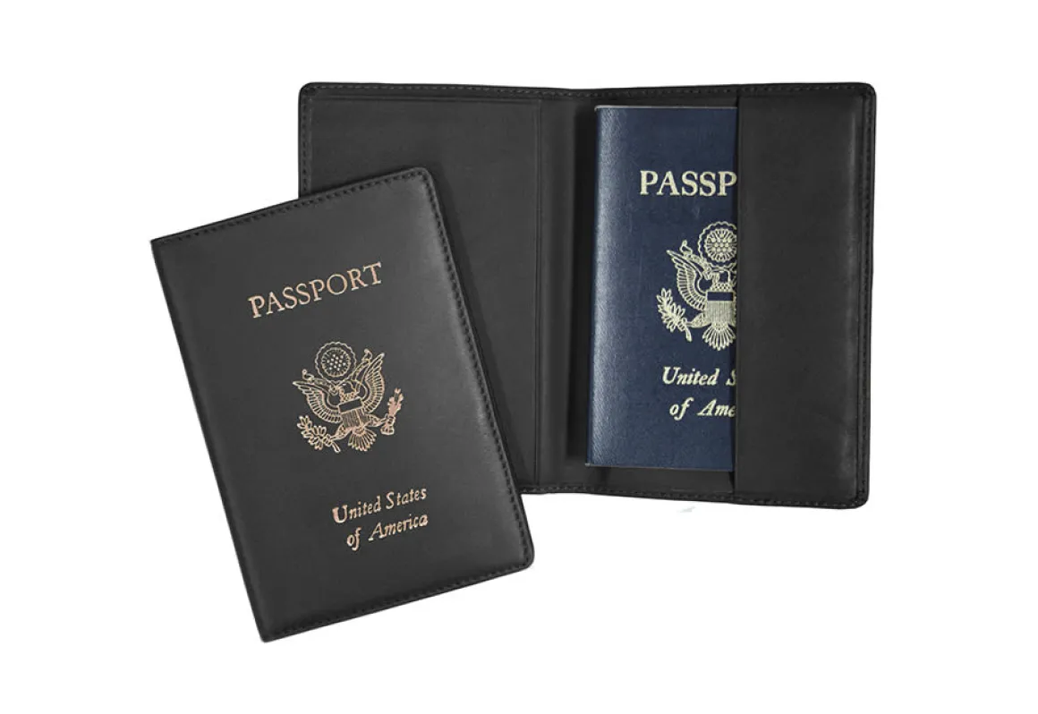 Leather RFID Passport Holder