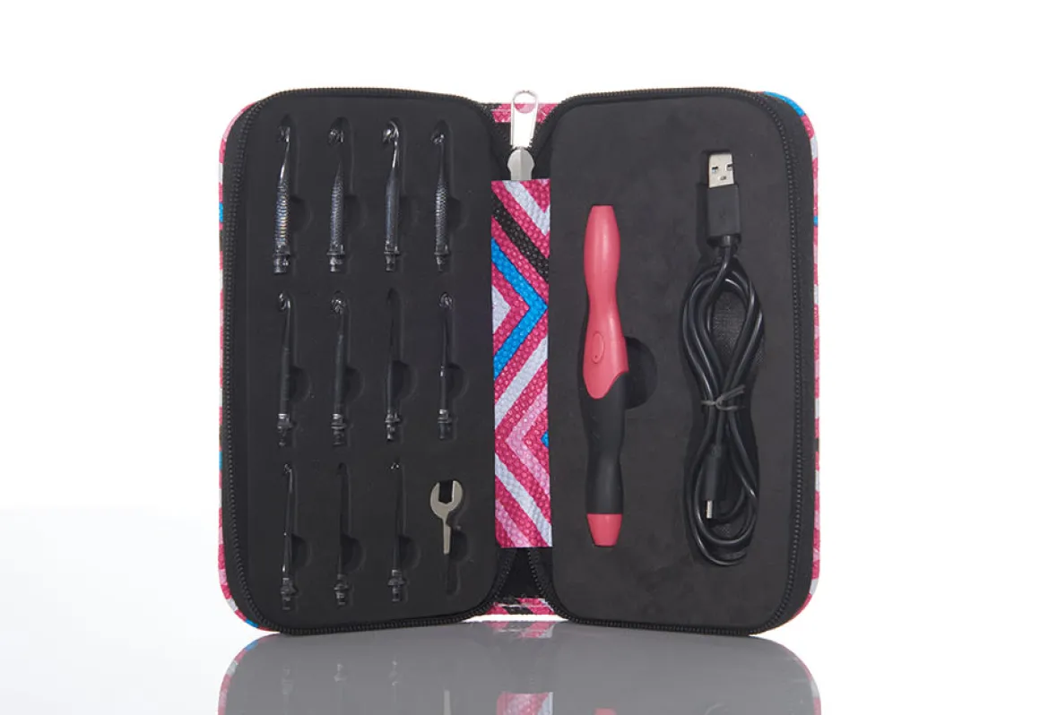 LED Crochet Hooks with Interchangeable Heads