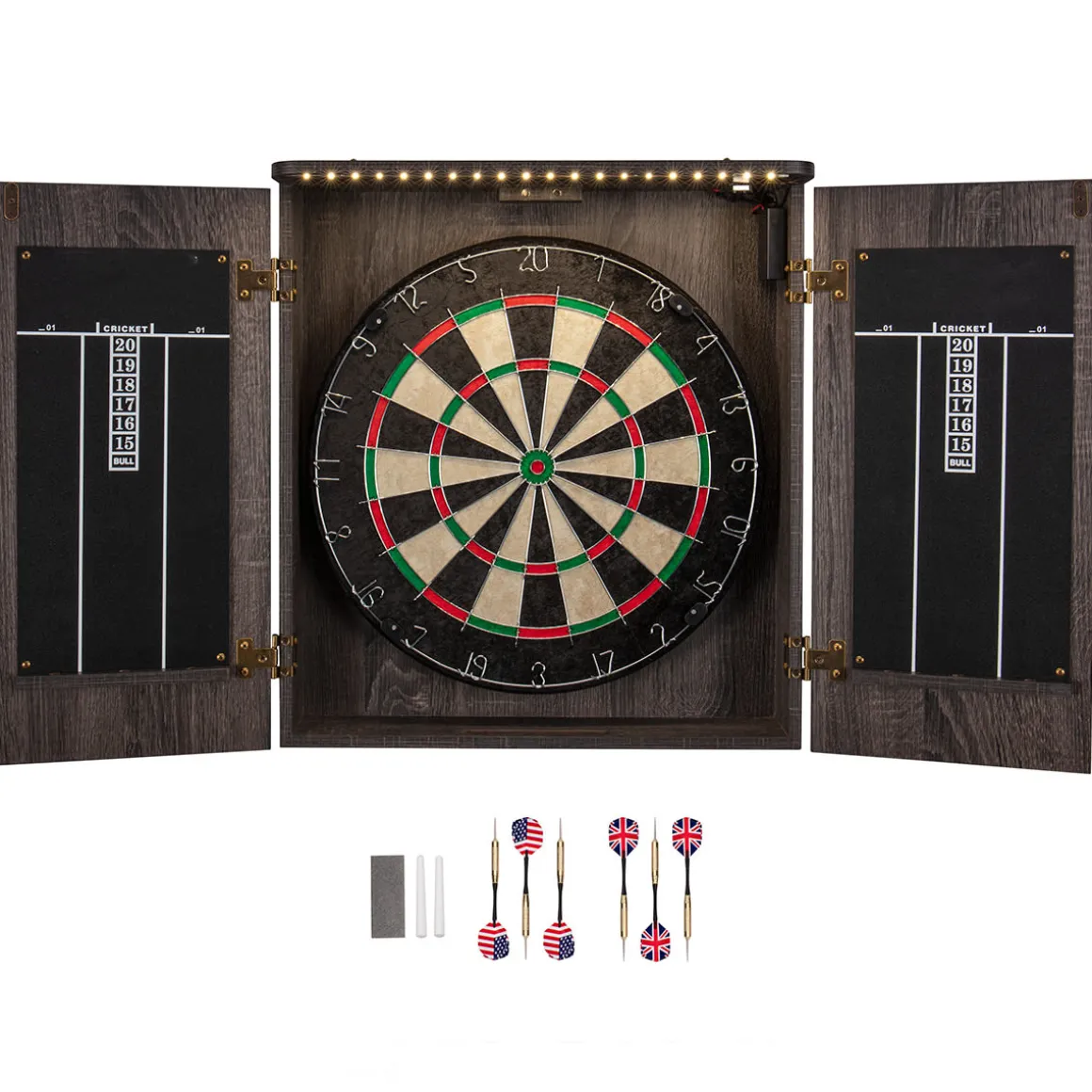 LED Dart Board Cabinet