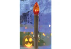 LED Halloween Window Candles with Suction Cups (Set of 4)
