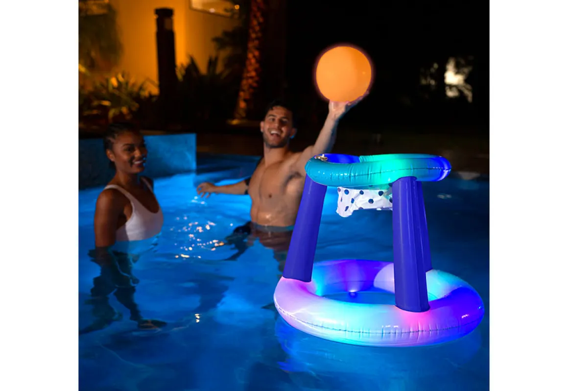 LED Inflatable Pool Basketball