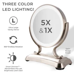 LED Lighted Glamour Makeup Mirror