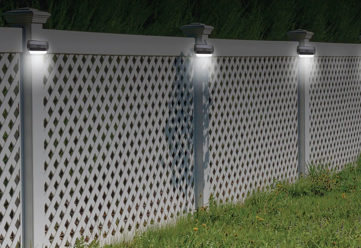 LED Solar Fence Lights (4-Pack)