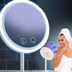 LED Vanity Mirror with Cooling Fan