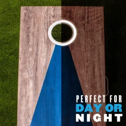 LED Wood Cornhole Set