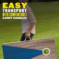 LED Wood Cornhole Set