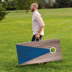 LED Wood Cornhole Set