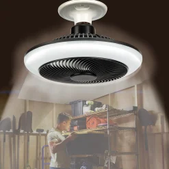 Light Socket Fan and Light
