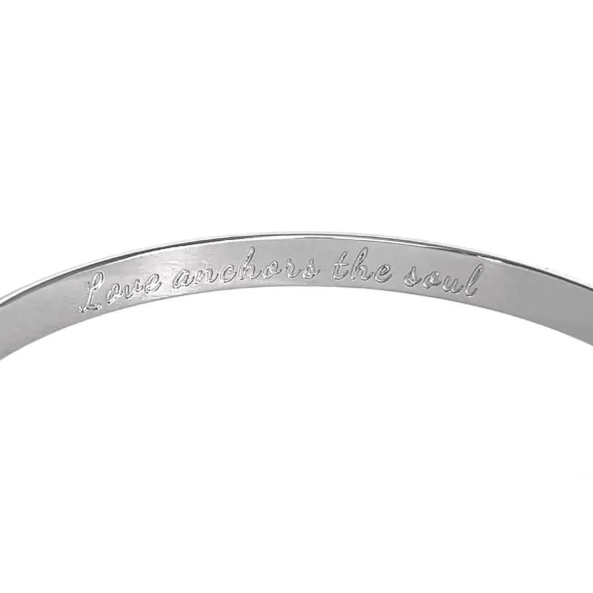 Love Anchors the Soul Engraved Bracelet