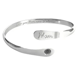 Love You Mom Engraved Bracelet