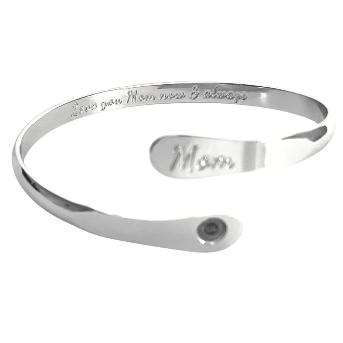Love You Mom Engraved Bracelet