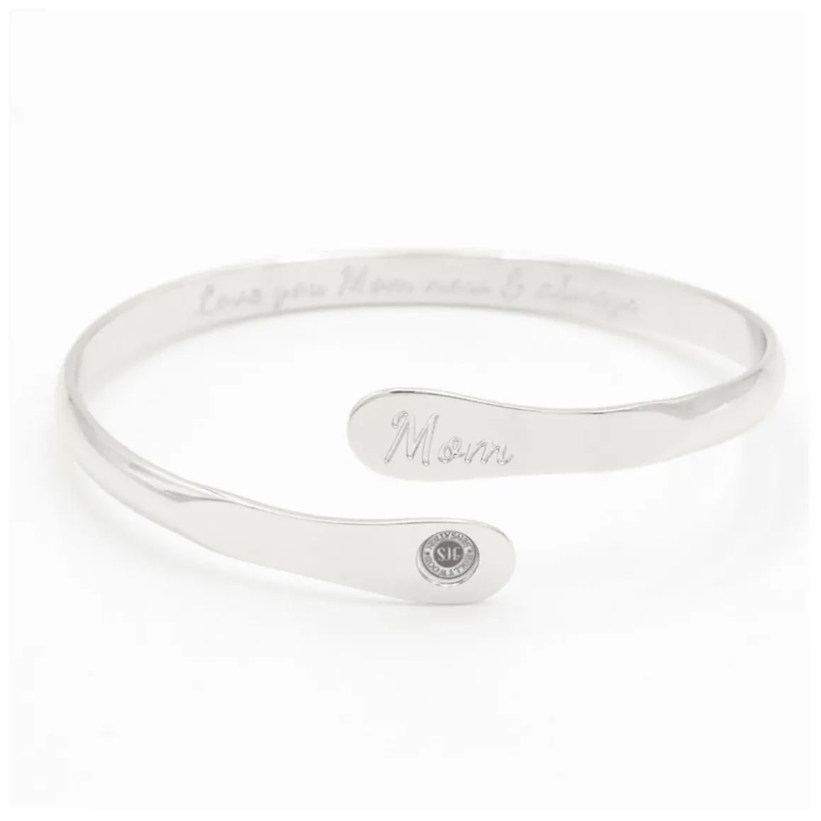 Love You Mom Engraved Bracelet