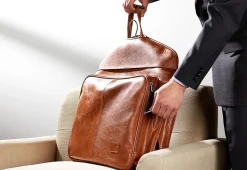 Luxury Leather Garment Bag