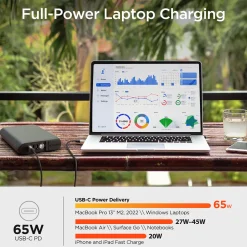 24,000mAh Laptop Power Bank with AC Outlet