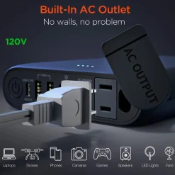 24,000mAh Laptop Power Bank with AC Outlet
