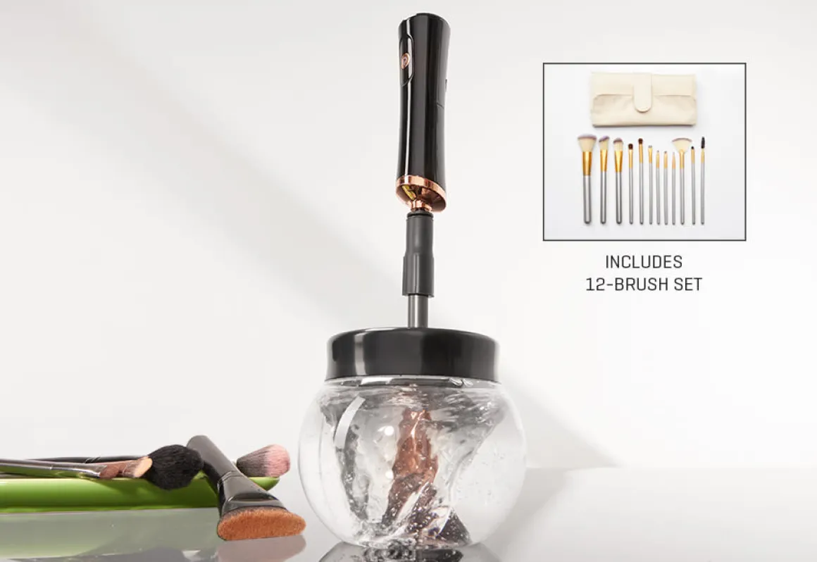 Make Up Brush Cleaner With Brush Set