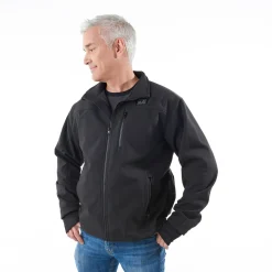 Men's Rechargeable Heated Softshell Jacket by Sharper Image
