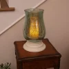 Mercury Glass Hurricane with Flameless Wax Candle