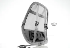 Mesh Lumbar Support with Cooling Fans
