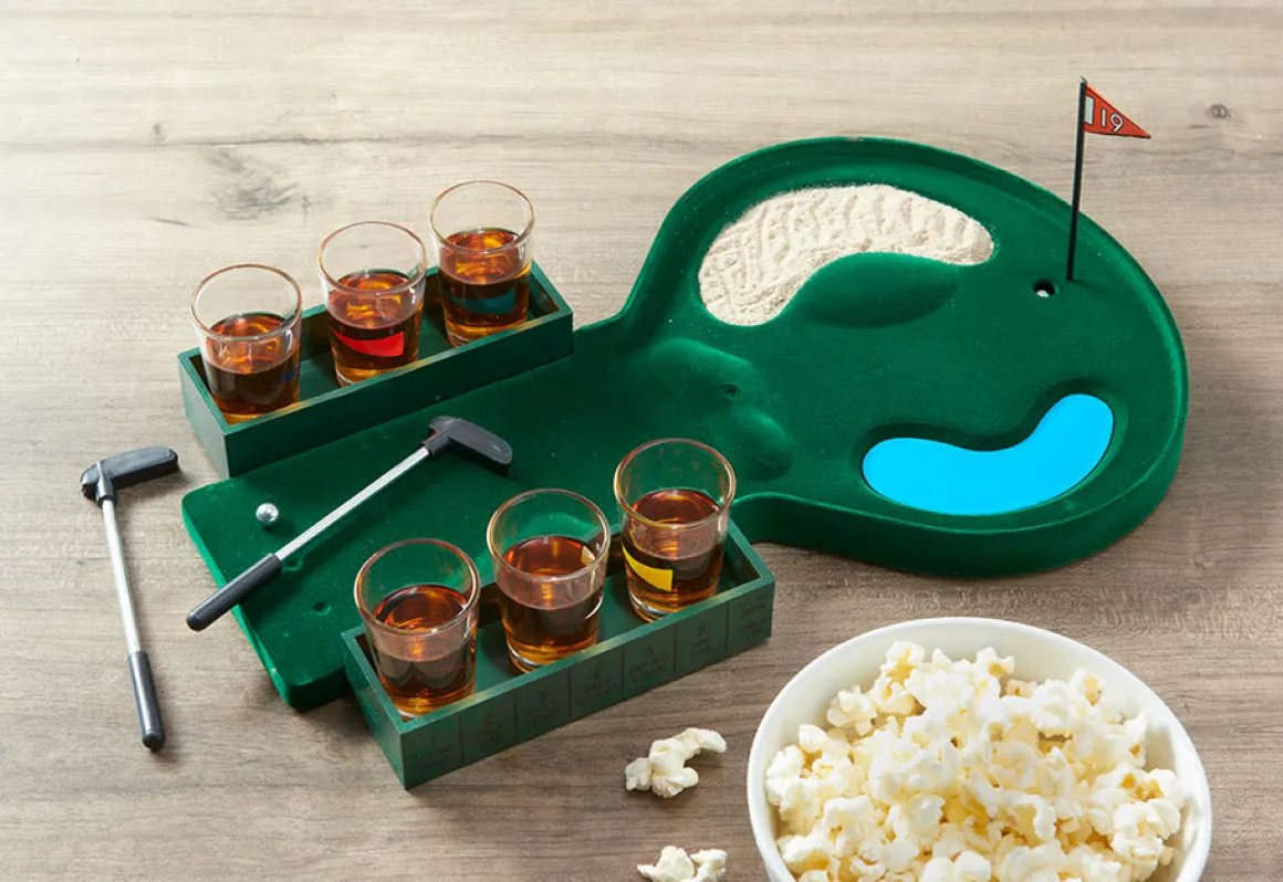 Mini Putting Drinking Shot Game