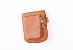 Minimalist Zippered RFID Front Pocket Wallet