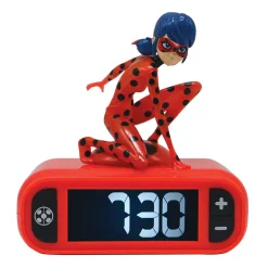 Miraculous Ladybug Digital Alarm Clock with Nightlight
