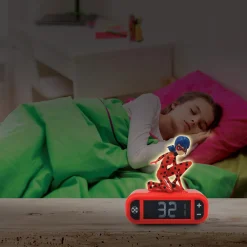 Miraculous Ladybug Digital Alarm Clock with Nightlight