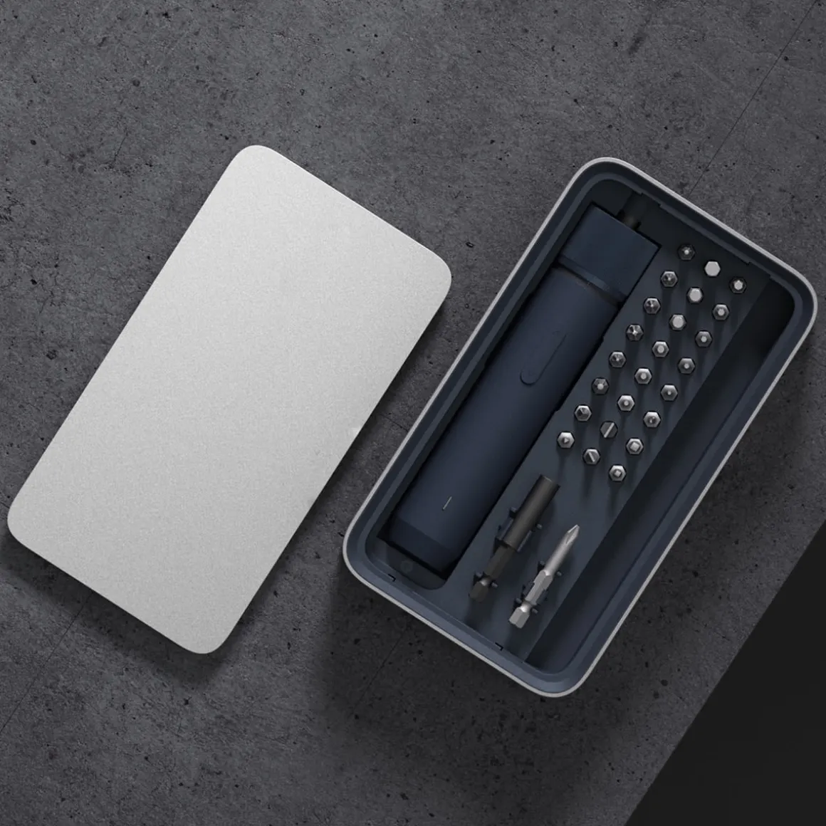 Modern Electric Screwdriver and Tool Set