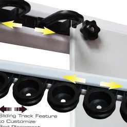 Modular 14 Fishing Rod Rack and Tackle Organizer