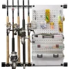 Modular 5 Fishing Rod Rack and Tackle Organizer
