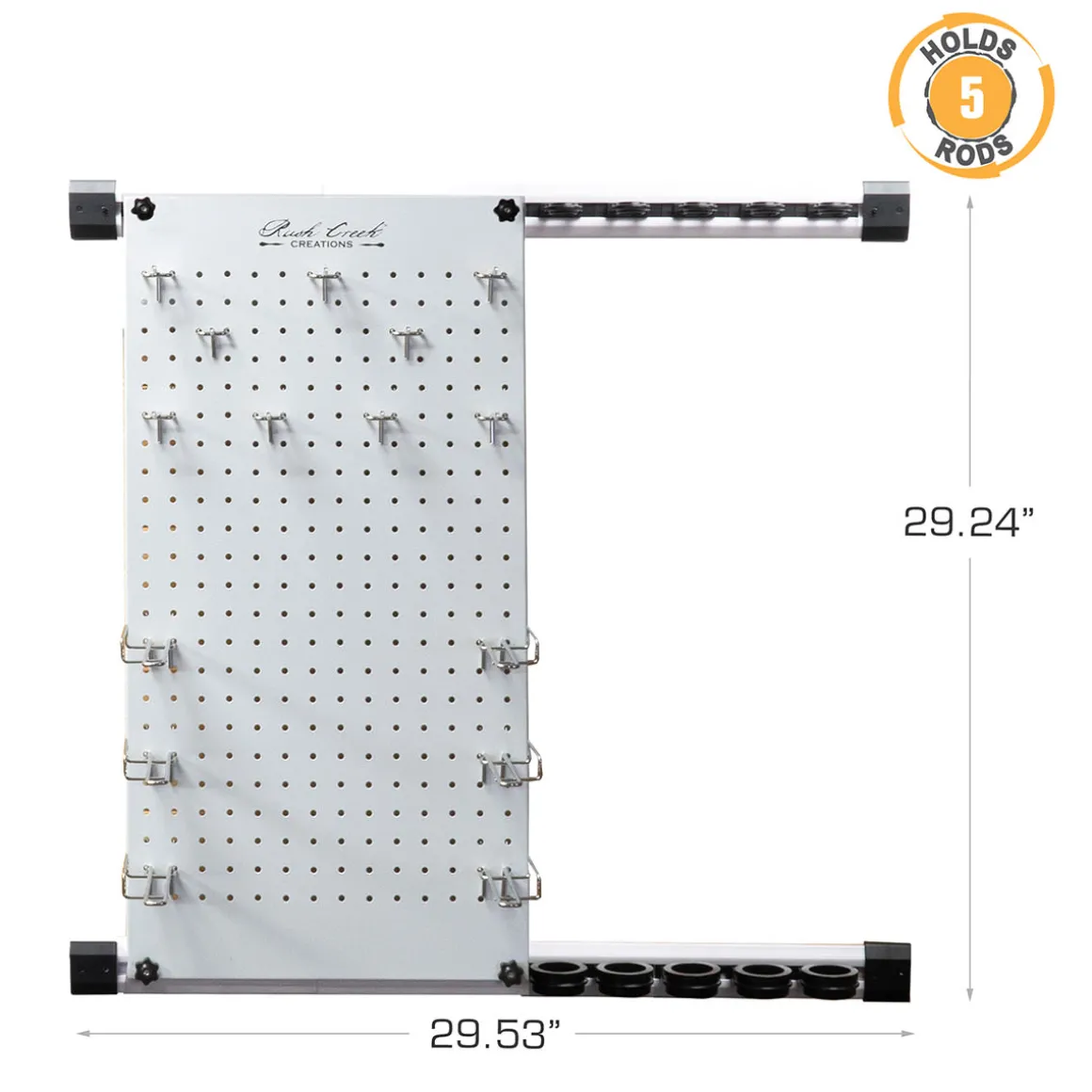 Modular 5 Fishing Rod Rack and Tackle Organizer