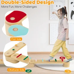Montessori Balance Beam Set with Stepping Stones