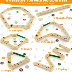 Montessori Balance Beam Set with Stepping Stones