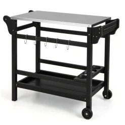Movable Outdoor Food Prep Cart