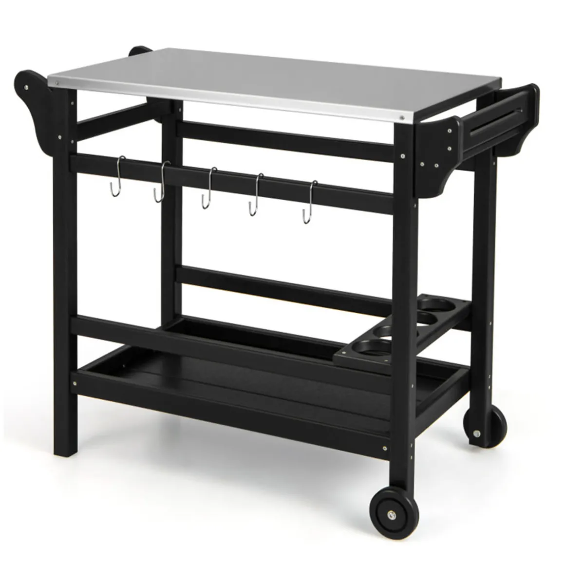 Movable Outdoor Food Prep Cart