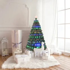 Multicolor Pre-lit Artificial Christmas Tree