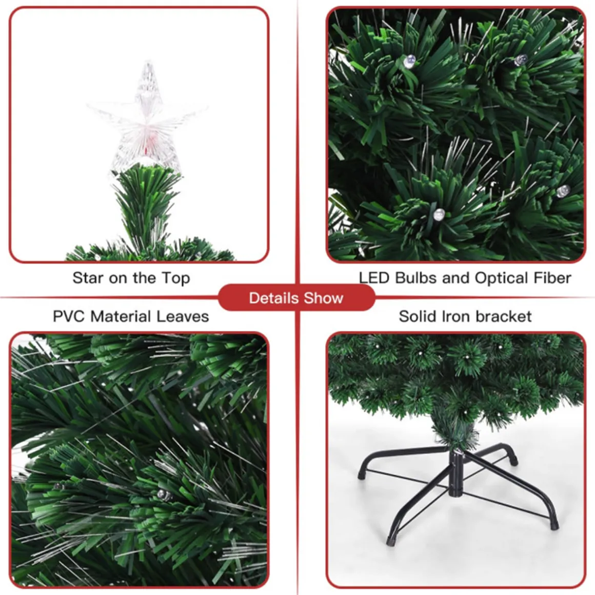 Multicolor Pre-lit Artificial Christmas Tree