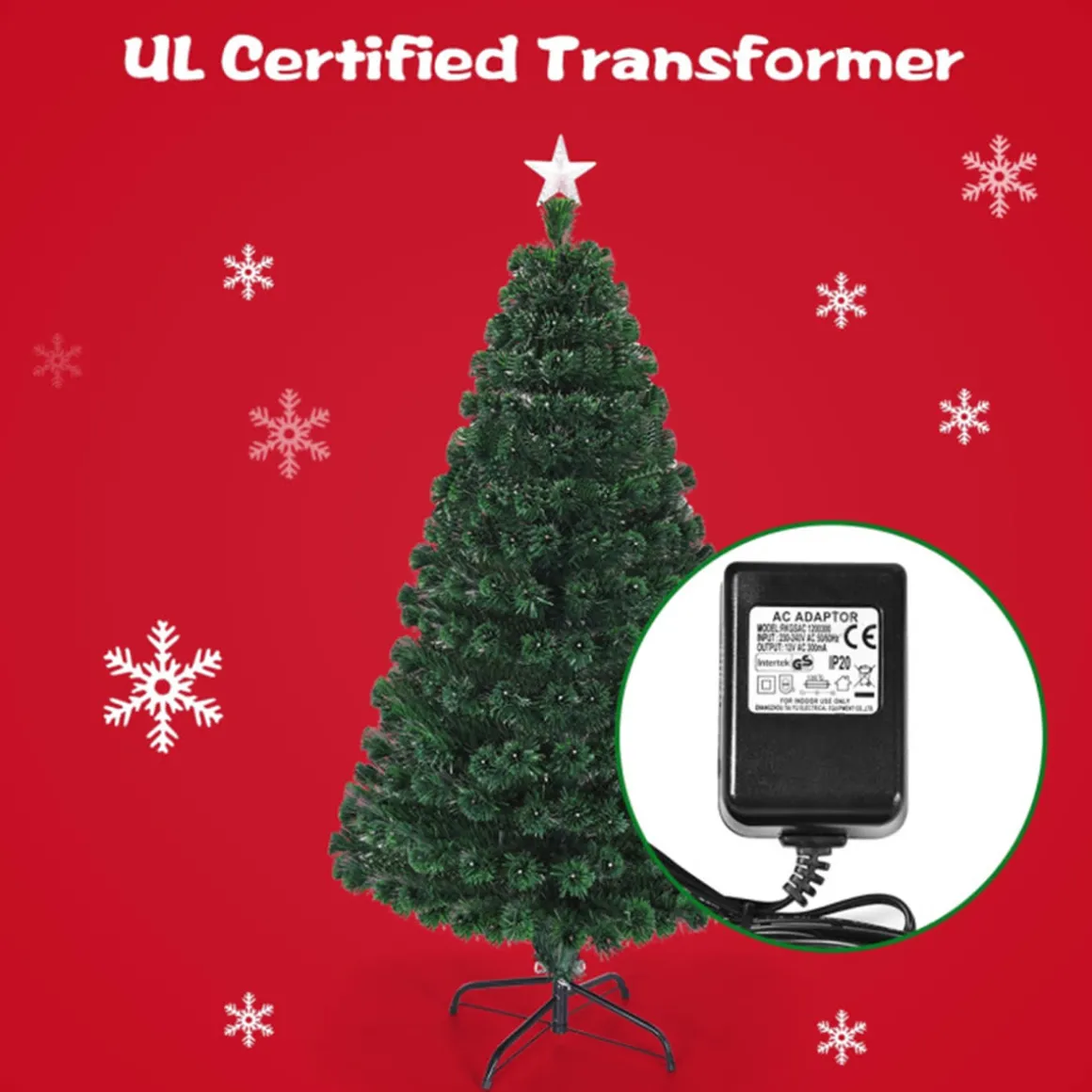 Multicolor Pre-lit Artificial Christmas Tree