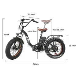 NAKTO Folding Electric Bike