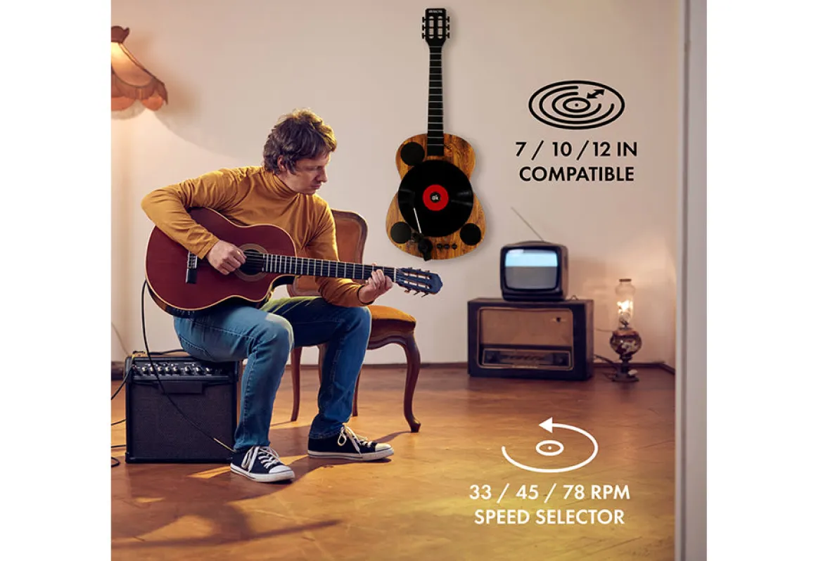 Novelty Guitar Turntable