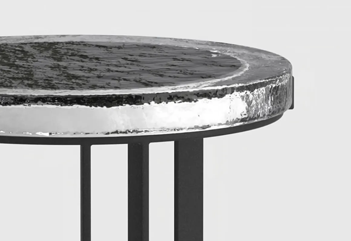 Outdoor Solar Powered LED Garden Table (Set of 2)