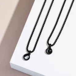 Personalized Engraved Choose Your Moon Phase Orion Necklace