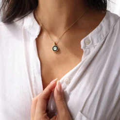 Personalized Engraved Choose Your Moon Phase Sky Light Necklace
