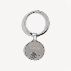 Personalized Engraved Choose Your Moon Phase Regio Keychain