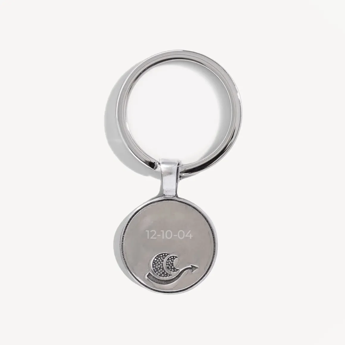 Personalized Engraved Choose Your Moon Phase Regio Keychain