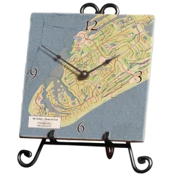 Personalized Marble Map Clock